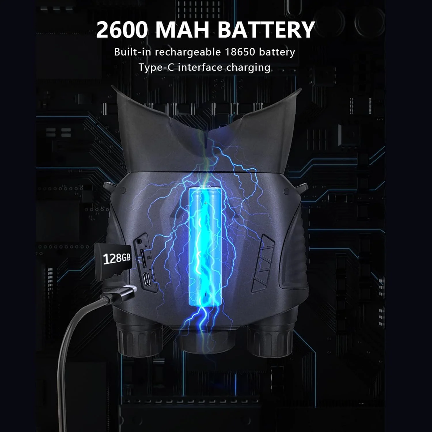 دوربین دوچشمی دیجیتال 2.5K UHD، زوم دیجیتال 8 برابر، دوربین دوچشمی با قابلیت پشتیبانی از WIFI و اپلیکیشن موبایل برای فضای باز دوربین دوچشمی دیجیتال 2.5K UHD، زوم دیجیتال 8 برابر، دوربین دوچشمی با قابلیت پشتیبانی از WIFI و اپلیکیشن موبایل برای فضای باز