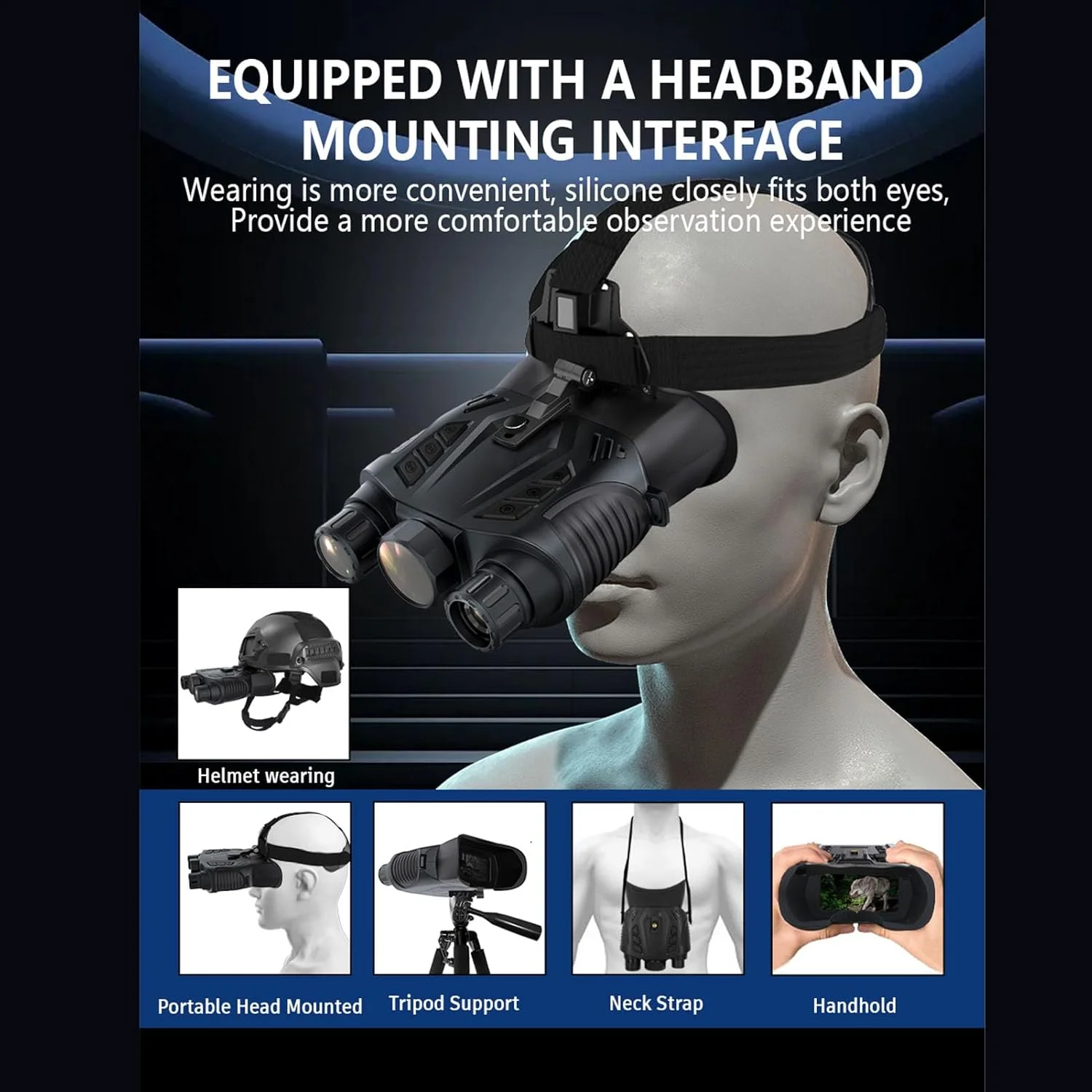 دوربین دوچشمی دیجیتال 2.5K UHD، زوم دیجیتال 8 برابر، دوربین دوچشمی با قابلیت پشتیبانی از WIFI و اپلیکیشن موبایل برای فضای باز دوربین دوچشمی دیجیتال 2.5K UHD، زوم دیجیتال 8 برابر، دوربین دوچشمی با قابلیت پشتیبانی از WIFI و اپلیکیشن موبایل برای فضای باز