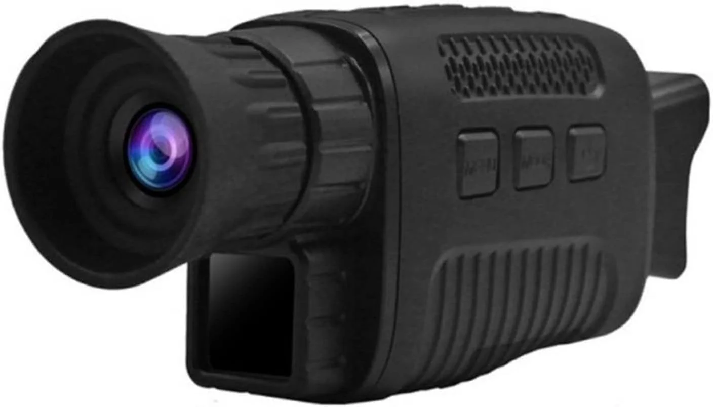 تلسکوپ دید در شب 4K/30FPS با قابلیت ضبط ویدیو، دید نوری دیجیتال مادون قرمز 5x40، برد 300 متری، مناسب شکار (رنگ: تلسکوپ مشکی)