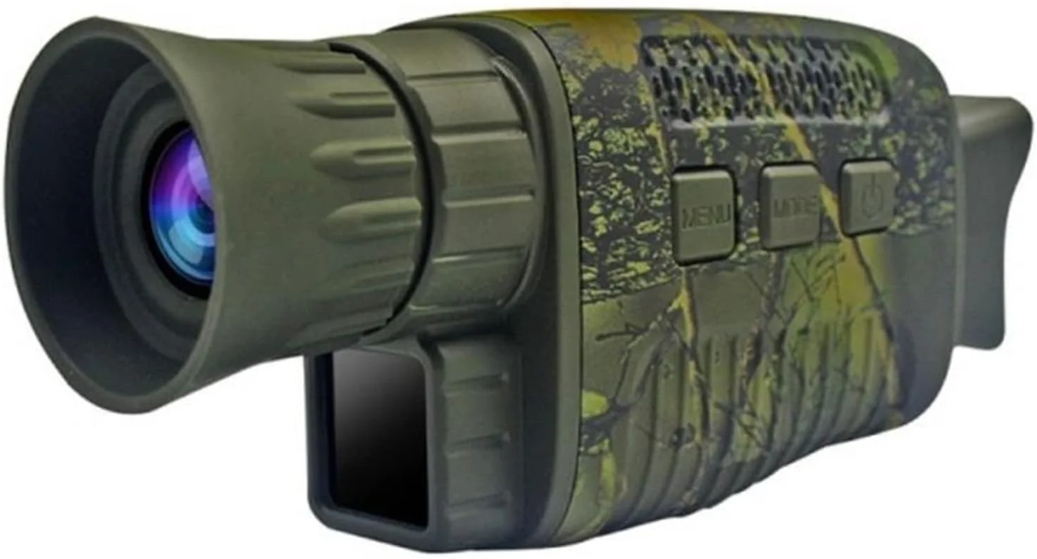 تلسکوپ دید در شب 4K/30FPS با قابلیت ضبط ویدئو، دید نوری دیجیتال مادون قرمز 5x40، برد 300 متری، مناسب شکار (رنگ: تلسکوپ آبی)