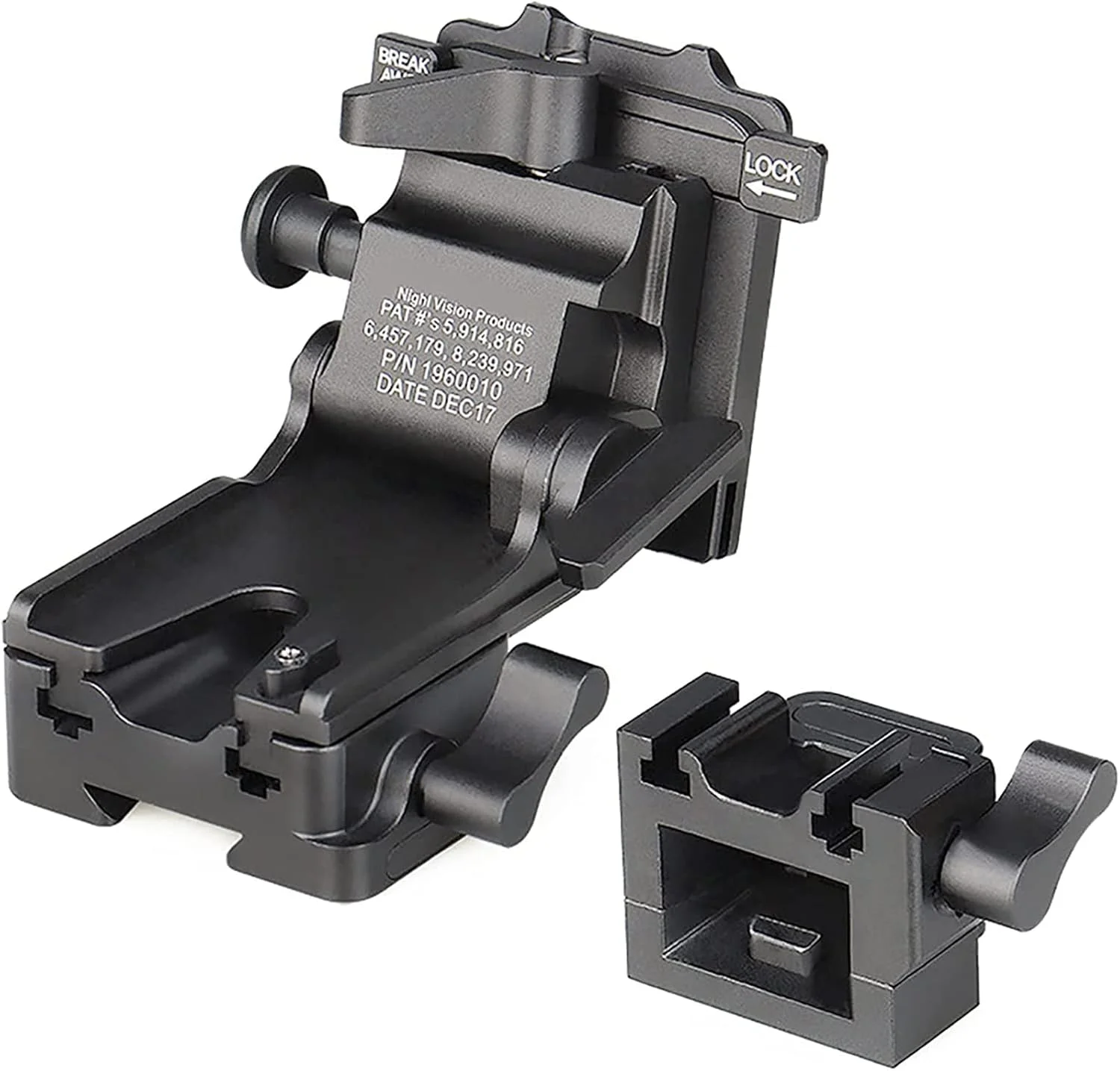 پایه نصب NVG برای دوربین دید در شب، پایه نصب چندگانه NVG، اتصالات کلاه ایمنی سریع از جنس آلومینیوم هوانوردی، مناسب برای PVS-7 PVS-14 PVS-15 PVS-18 PVS-21