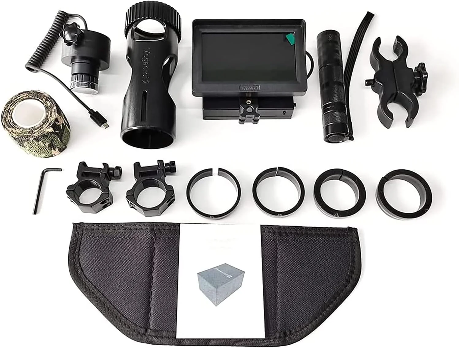 دوربین دید در شب 720P، تلسکوپ مادون قرمز 3 مگاپیکسلی با چراغ قوه، ضد ضربه، پشتیبانی از چند زبان