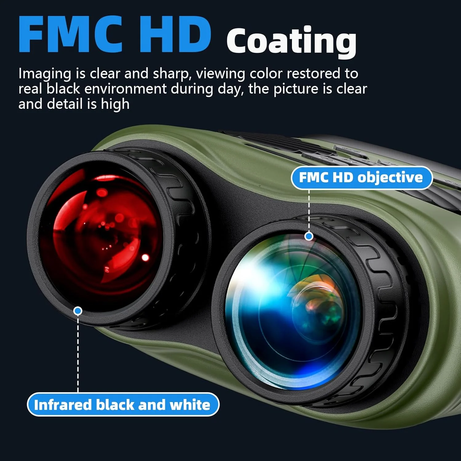 دوربین دید در شب 4K - با کیفیت 48 مگاپیکسل و صفحه نمایش 3.0 اینچی، زوم دیجیتال 8 برابر، دوربین دوچشمی مادون قرمز 7 سطح سیاه و سفید، دکمه های دارای نور پس زمینه، شارژ سریع Type-C و باتری قابل جابجایی دوربین دید در شب 4K - با کیفیت 48 مگاپیکسل و صفحه نمایش 3.0 اینچی، زوم دیجیتال 8 برابر، دوربین دوچشمی مادون قرمز 7 سطح سیاه و سفید، دکمه های دارای نور پس زمینه، شارژ سریع Type-C و باتری قابل جابجایی