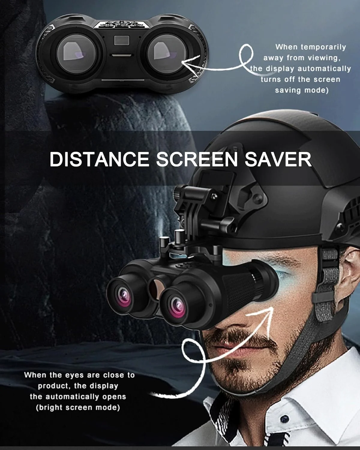 دوربین دید در شب دوچشمی نصب شده روی کلاه VR سه بعدی، دوربین/دوربین دوچشمی دید در شب با زوم 6 برابر برای ماجراجویی در فضای باز، شامل دو کارت TF 32 گیگابایتی دوربین دید در شب دوچشمی نصب شده روی کلاه VR سه بعدی، دوربین/دوربین دوچشمی دید در شب با زوم 6 برابر برای ماجراجویی در فضای باز، شامل دو کارت TF 32 گیگابایتی