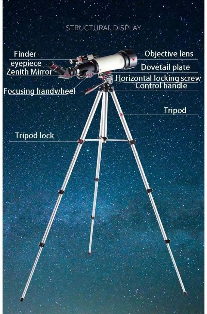 دوربین دید در شب، تلسکوپ ستاره‌نگاری با کاربری آسان، تلسکوپ دو منظوره فضا و زمین، تلسکوپ هدف‌گیری، هدیه ایده‌آل، بسته 2