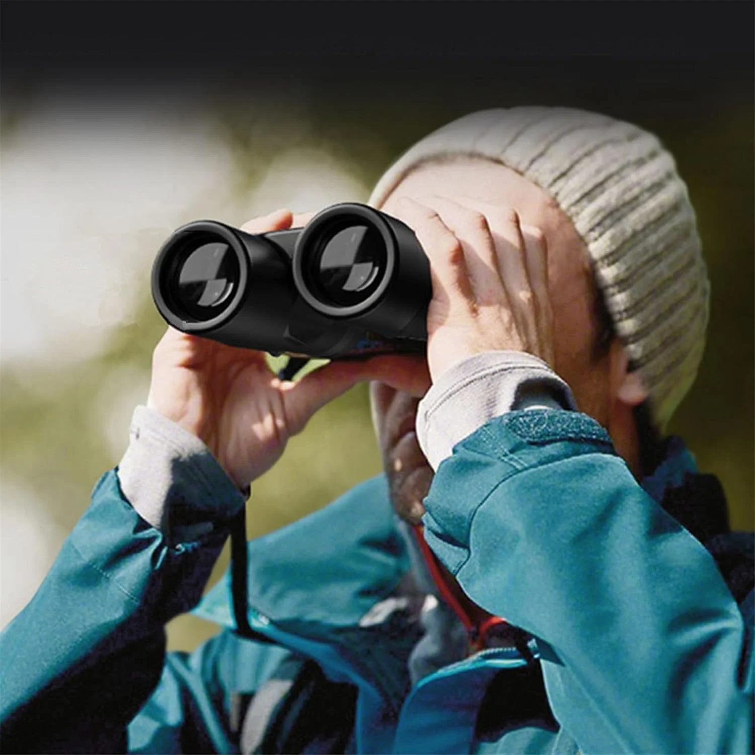 دوربین دوچشمی 10x42، دوربین دوچشمی فشرده با فوکوس خودکار، با اتصال سه پایه، دید در شب با نور کم، برای تماشای پرندگان، پیاده روی، کوهنوردی، برای بزرگسالان، کودکان