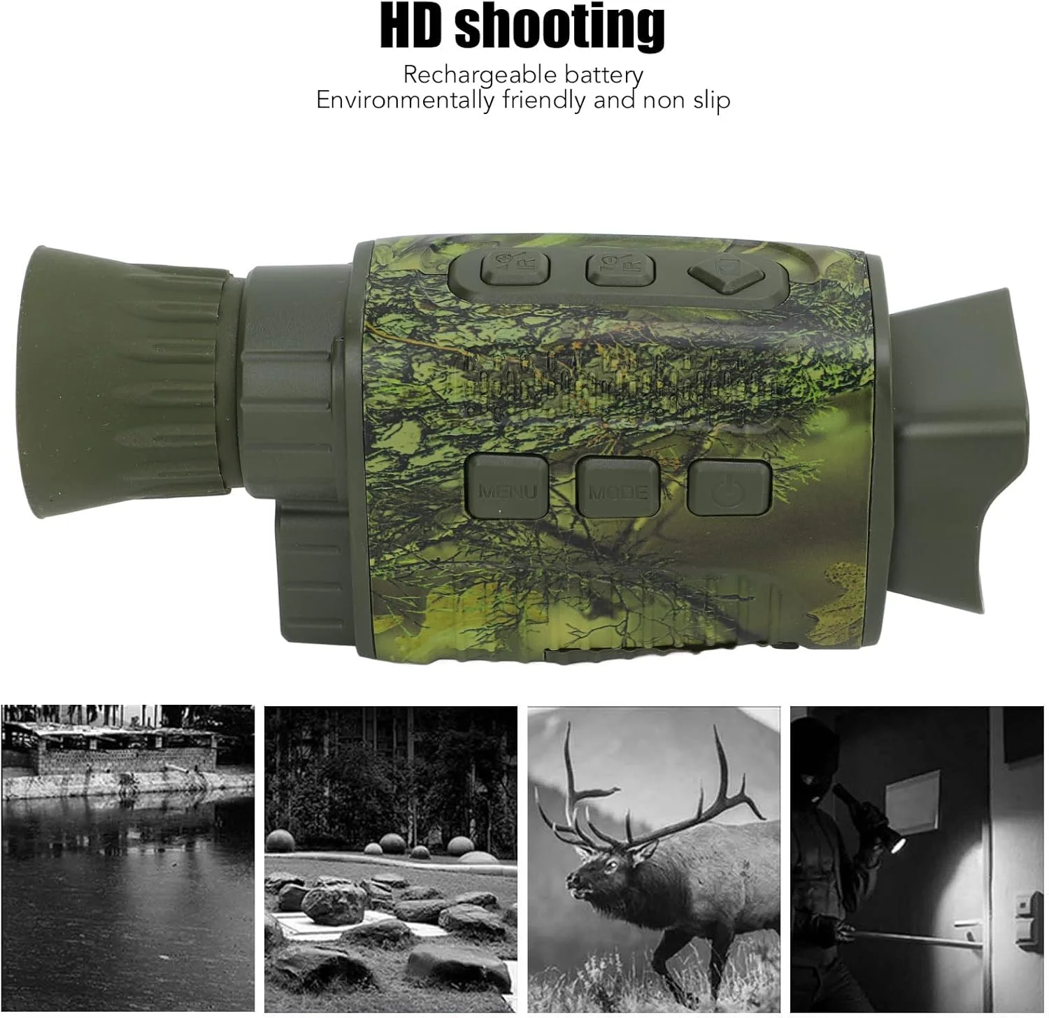 دوربین دید در شب مادون قرمز تک چشمی با کیفیت بالا 1088P 12MP مناسب شکار و فضای باز