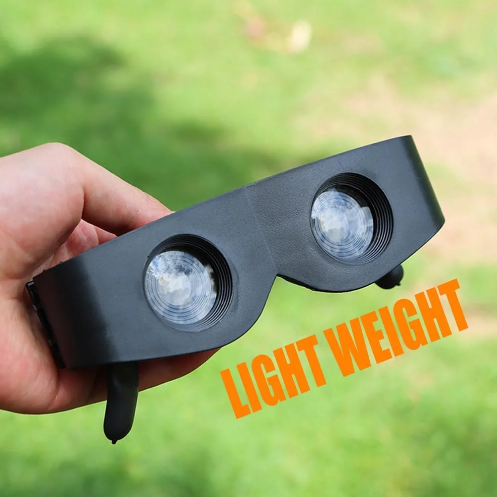 ابزار دوربین شکاری ماهیگیری - مناسب سایز سر 21.5-22.5 اینچ، عینک دوربین 3-6 برابر برای ورزش های آبی، دوربین و عینک قابل حمل متوسط-کوچک با لنز 2 رنگ، عرض 5.5 اینچ