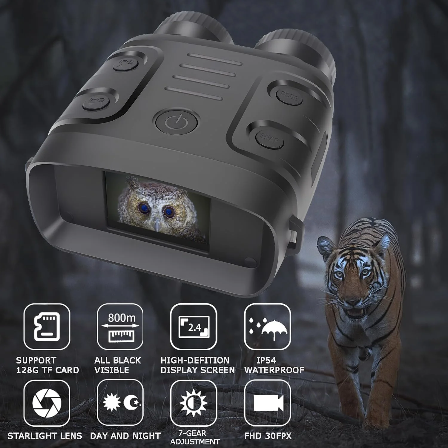 دوربین دید در شب، دوربین دوچشمی دید در شب برای بزرگسالان، دوربین دوچشمی صفحه نمایش HD با کارت TF 32 گیگابایتی برای عکس و فیلم، ایده آل برای کمپینگ در فضای باز و مشاهده حیات وحش دوربین دید در شب، دوربین دوچشمی دید در شب برای بزرگسالان، دوربین دوچشمی صفحه نمایش HD با کارت TF 32 گیگابایتی برای عکس و فیلم، ایده آل برای کمپینگ در فضای باز و مشاهده حیات وحش