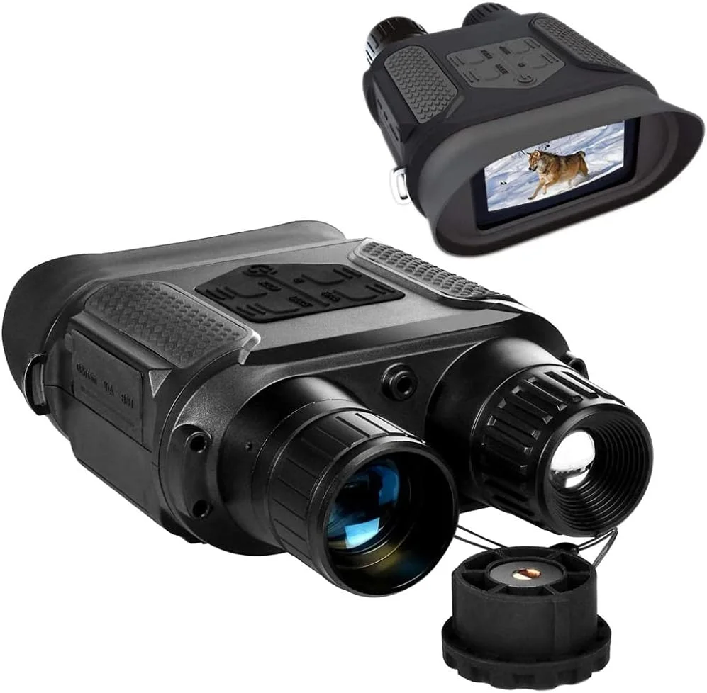 دوربین دوچشمی دید در شب دیجیتال مادون قرمز برای روز و تاریکی مطلق - 3 سطح قابل تنظیم IR - صفحه نمایش بزرگ 4 اینچی / محدوده دید 400 متری - دستگاه عالی برای صحنه های مختلف
