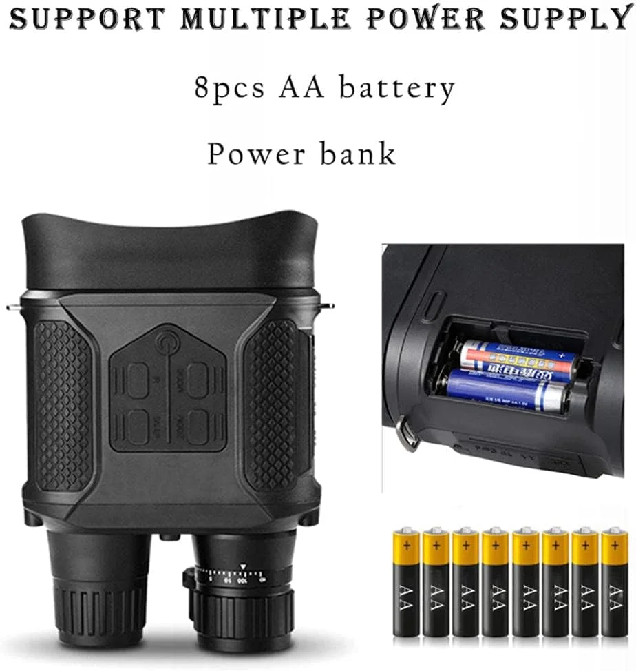 دوربین دوچشمی دید در شب دیجیتال مادون قرمز برای روز و تاریکی مطلق - 3 سطح قابل تنظیم IR - صفحه نمایش بزرگ 4 اینچی / محدوده دید 400 متری - دستگاه عالی برای صحنه های مختلف