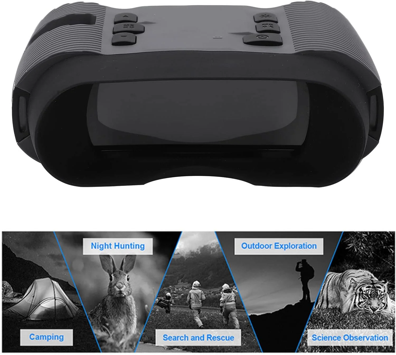 دوربین دید در شب دیجیتال، طراحی دستی، 3 حالت، صفحه نمایش عریض 3 اینچی IPS، دوربین دید در شب، جنس پلاستیکی، عملکرد ضبط ویدیو برای DarkWzsydn