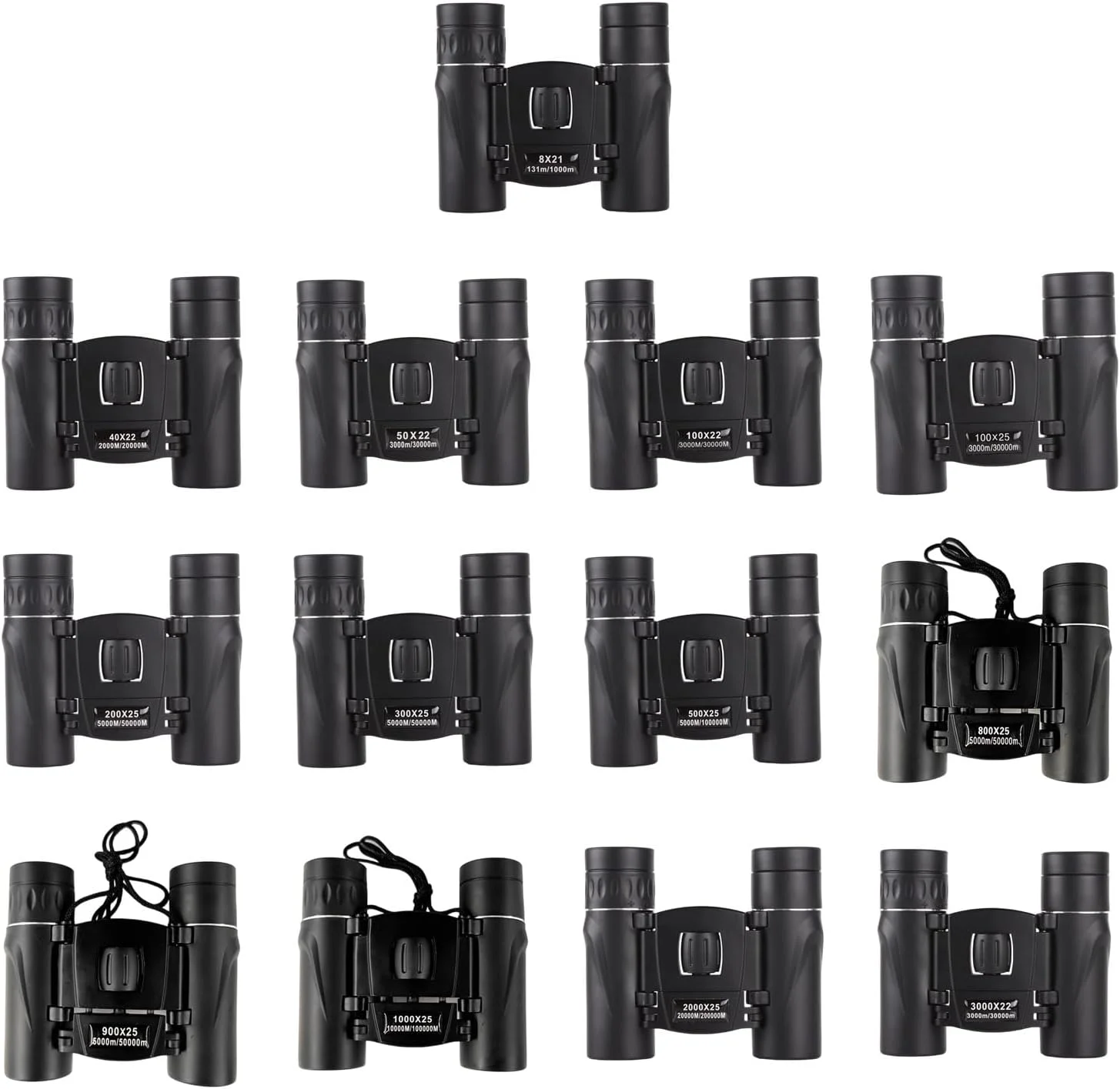 دوربین شکاری، دوربین دوچشمی جمع و جور تاشو با برد بلند برای ورزش، کمپینگ و مسافرت