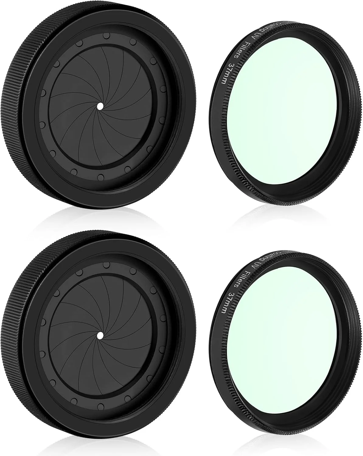 بسته 2 عددی دیافراگم عنبیه قابل تنظیم فیلتر آداپتور دیافراگم عنبیه M30 به M37 دیافراگم نوری 1.5-26 میلی متر حلقه آداپتور ماژول لنز اپتیک