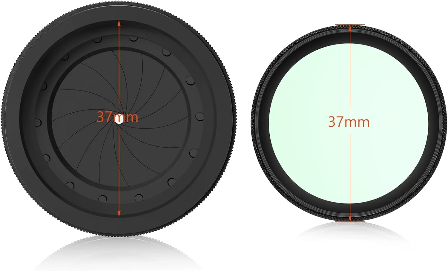 بسته 2 عددی دیافراگم عنبیه قابل تنظیم فیلتر آداپتور دیافراگم عنبیه M30 به M37 دیافراگم نوری 1.5-26 میلی متر حلقه آداپتور ماژول لنز اپتیک