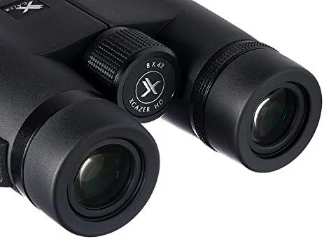 دوربین دوچشمی Xgazer Optics 8x42 Ultra HD Certvision، لنزهای ضد انعکاس، ضد آب، ضد مه، ضد باران | شکار، سافاری، تماشای پرندگان، رویدادهای ورزشی | شامل بند، کیف سخت، پوشش ها
