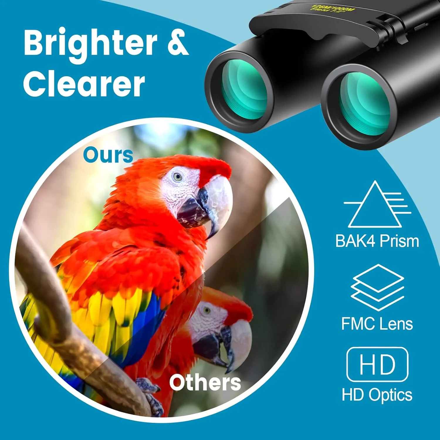 دوربین شکاری جیبی کوچک 12X25، جمع و جور، سبک و تاشو مناسب بزرگسالان و کودکان برای تماشای پرندگان، مسافرت، کنسرت اپرا، پیاده‌روی، سفر دریایی، مسابقه فوتبال - سبز