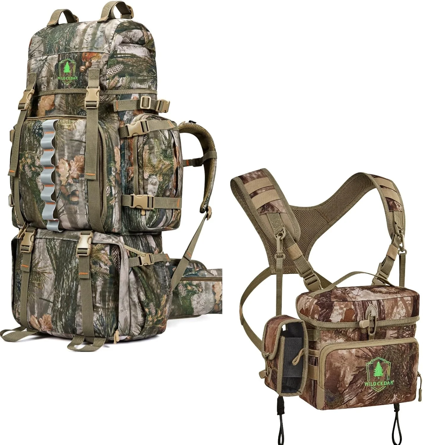 کیف سینه ای دوربین شکاری مدل M + کوله پشتی شکار 80 لیتری