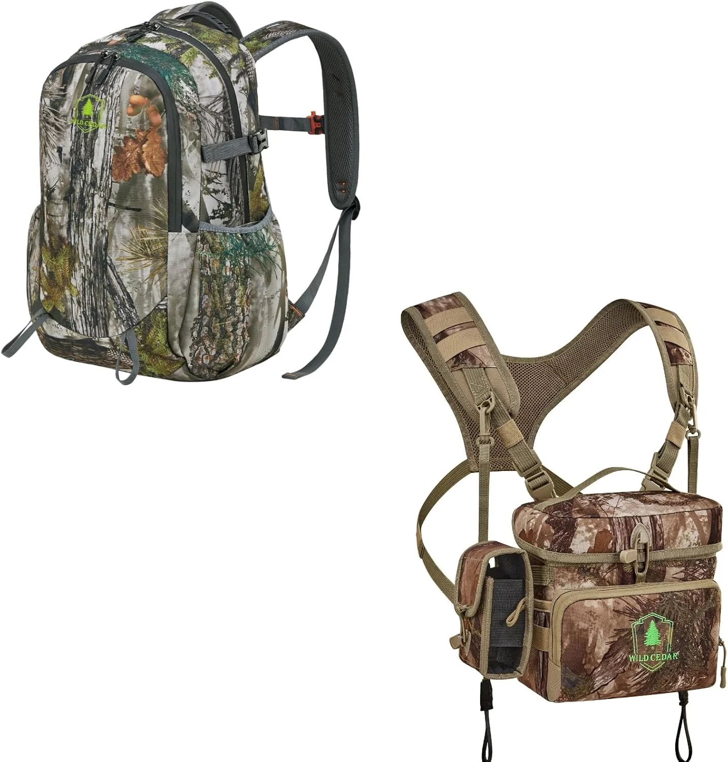 کیف سینه‌بند دوربین دوچشمی - M + کوله پشتی شکار 30 لیتری