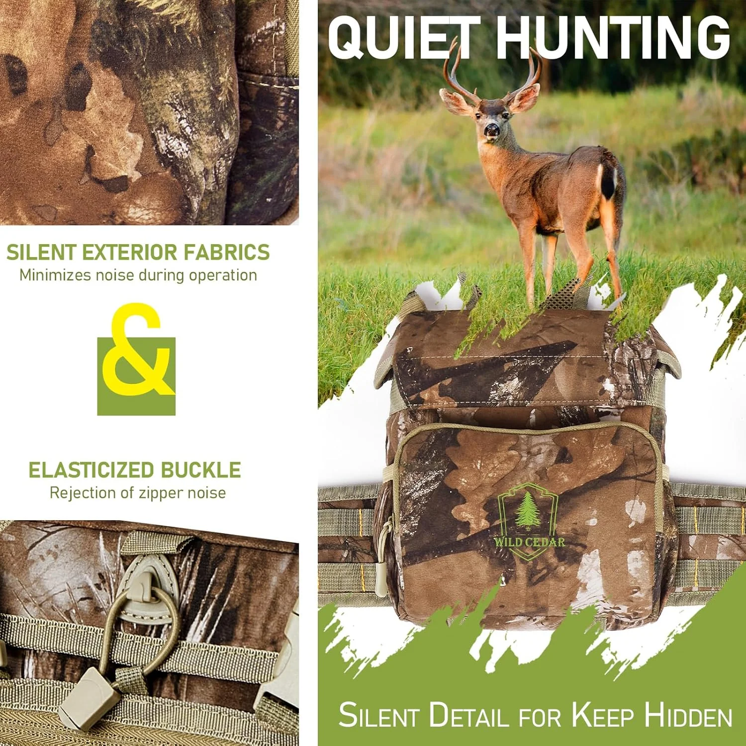 کیف سینه ای دوربین شکاری به همراه کیف کمری شکار