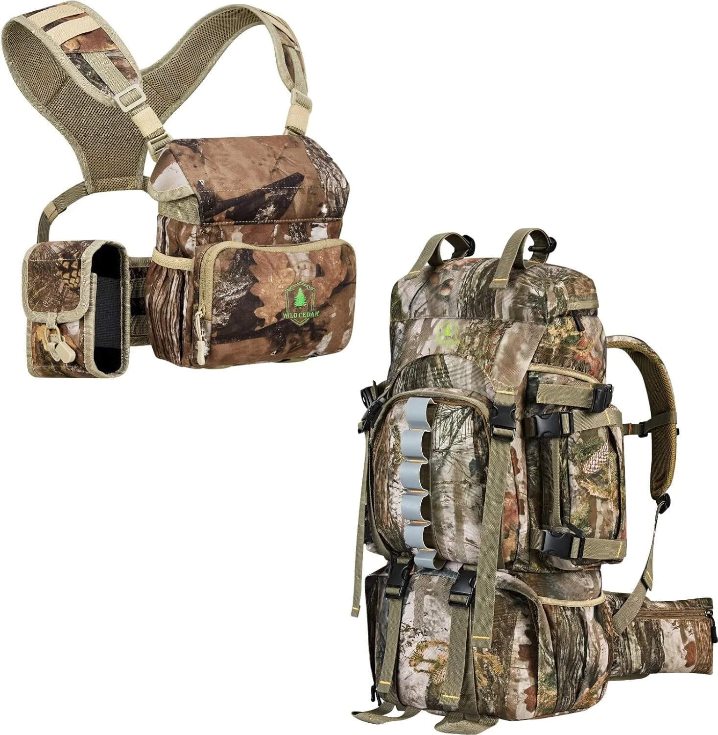 کیف سینه ای دوربین شکاری + کوله پشتی شکار 60 لیتری