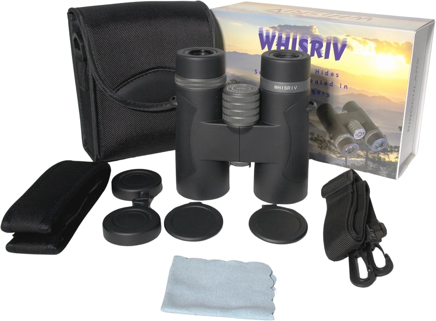 دوربین شکاری 8x42، ایده آل برای تماشای پرندگان، مسافرت، Bak4، لنزهای ED، FMC، میدان دید 7 درجه، فاصله چشمی 18 میلی متر، قطر مردمک خروجی 5.8 میلی متر، ضد آب با نیتروژن، ضد مه، ضد ضربه