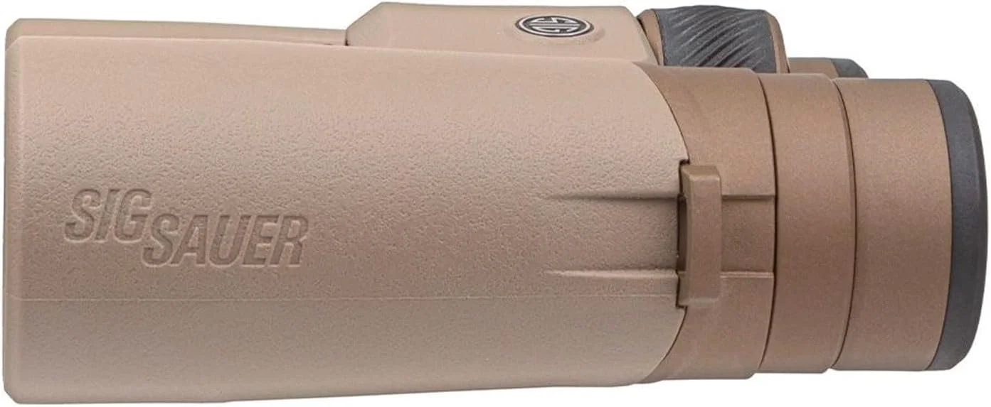 دوربین شکاری SIG SAUER ZULU8 HDX 12x50mm ضد آب، ضد مه، بادوام، روشن، شفاف، دقیق، ارگونومیک، پل بسته FDE با لنزهای ضد انعکاس - دارای کیف حمل EVA قالب‌گیری شده