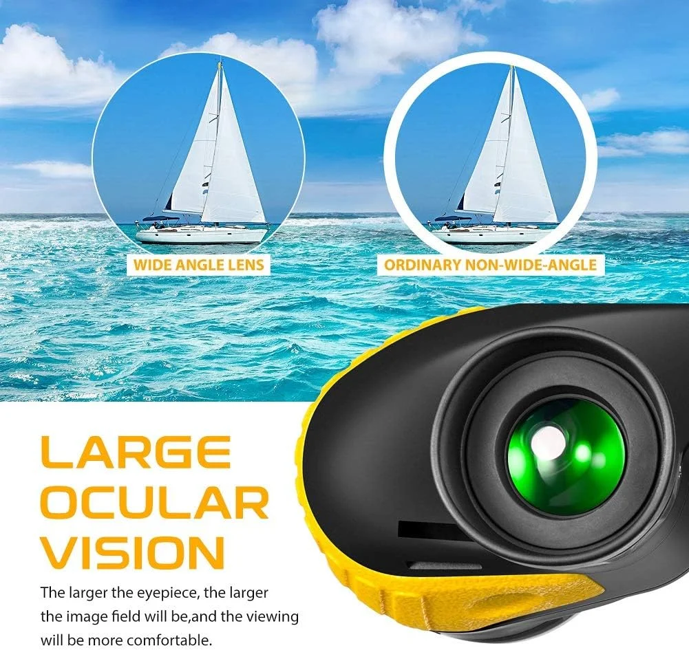 دوربین دوچشمی دریایی 7x50 ضد آب و ضد مه با قطب نما و مسافت یاب داخلی برای قایقرانی، ماهیگیری، جهت یابی و موارد دیگر