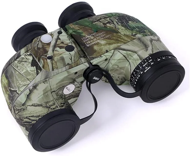 دوربین دوچشمی فشرده ضدآب مناسب تماشا پرندگان، پیاده‌روی، کمپینگ، ماهیگیری و لوازم جانبی ضروری با لنزهای اپتیکال 10x50