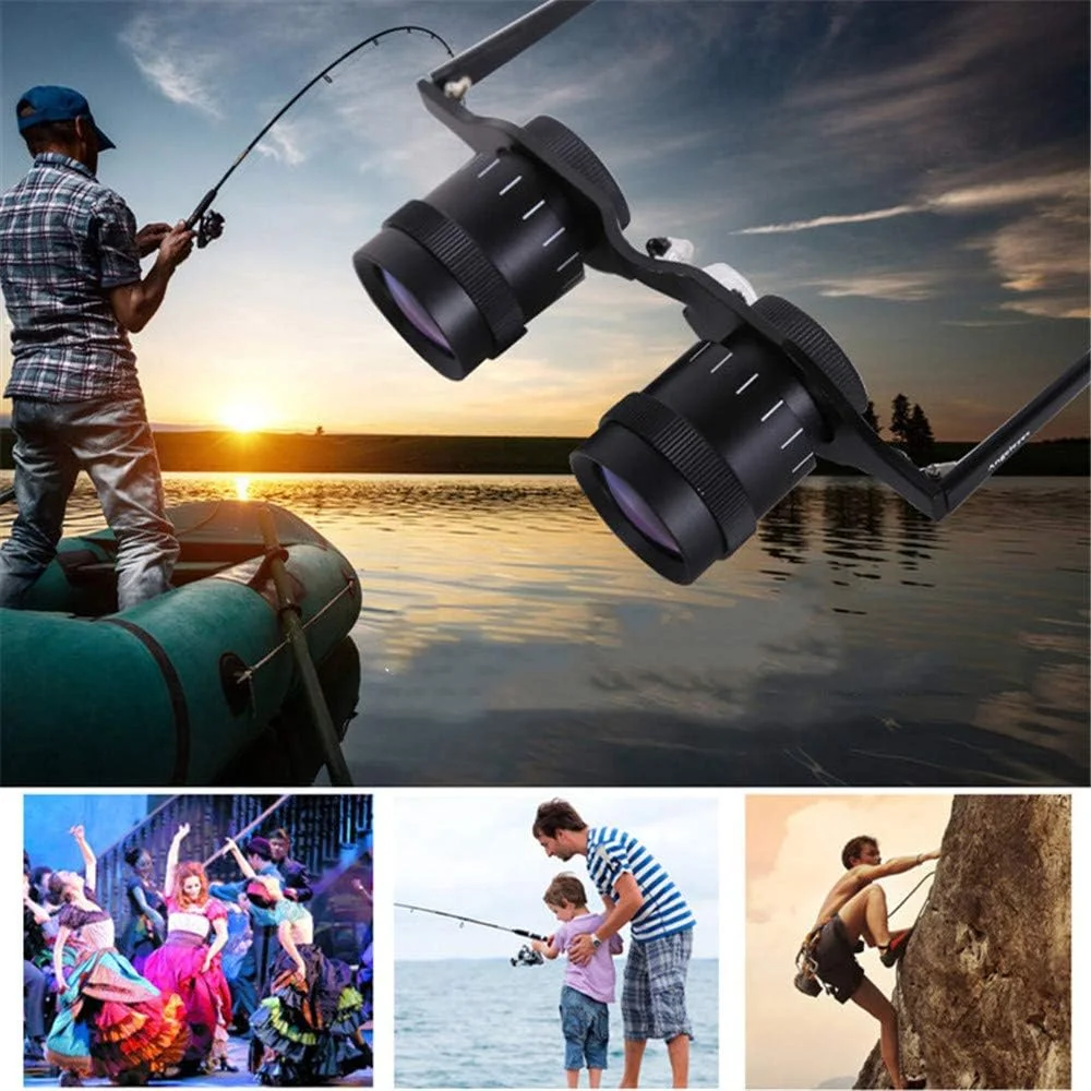 دوربین شکاری 5X 34 فوق سبک بدون نیاز به دست، عینک قابل حمل با کیفیت بالا برای ماهیگیری، تماشای پرندگان، ورزش، کنسرت، تئاتر، اپرا، تلویزیون