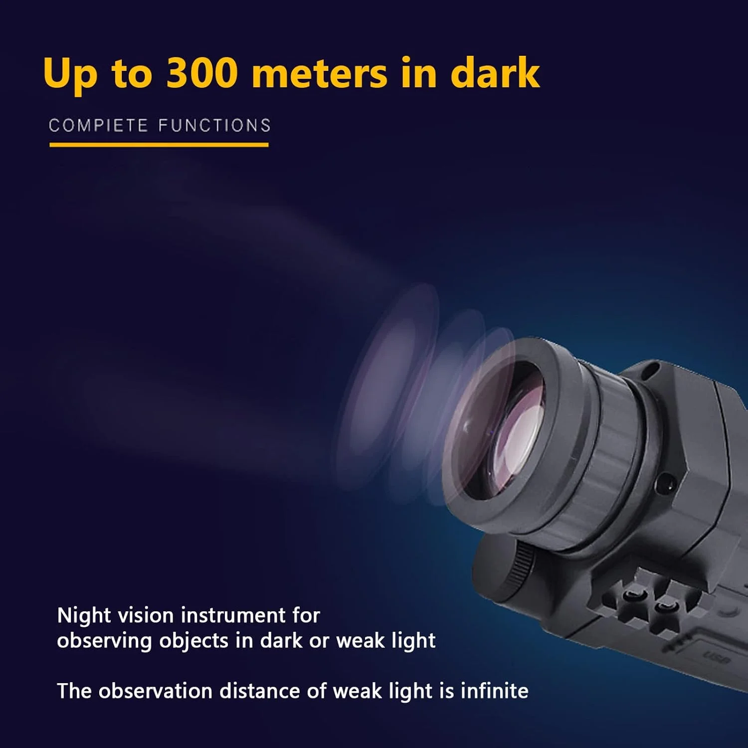 دستگاه دید در شب، تک چشمی دید در شب دیجیتال با تصویر واضح مادون قرمز حرفه ای برای ماهیگیری