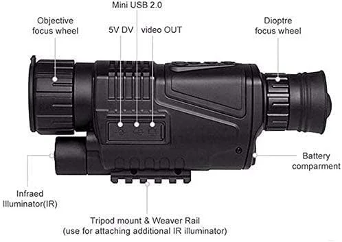 تلسکوپ دیجیتال HD با دوربین، قابلیت ضبط عکس و فیلم، کاربری آسان به همراه کیف حمل