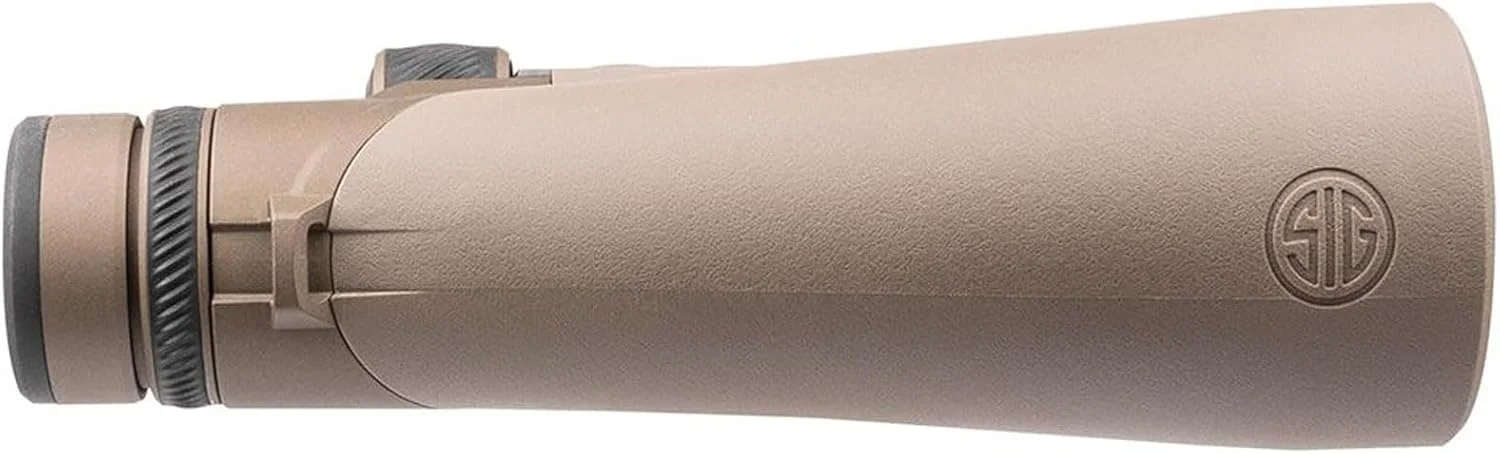 دوربین شکاری SIG SAUER ZULU10 HDX ضد آب، ضد مه، بادوام، منشور Abbe-Koenig، ارگونومیک، پل بسته FDE با لنزهای ضد انعکاس - دارای کیف حمل EVA قالب‌گیری شده، 15x56