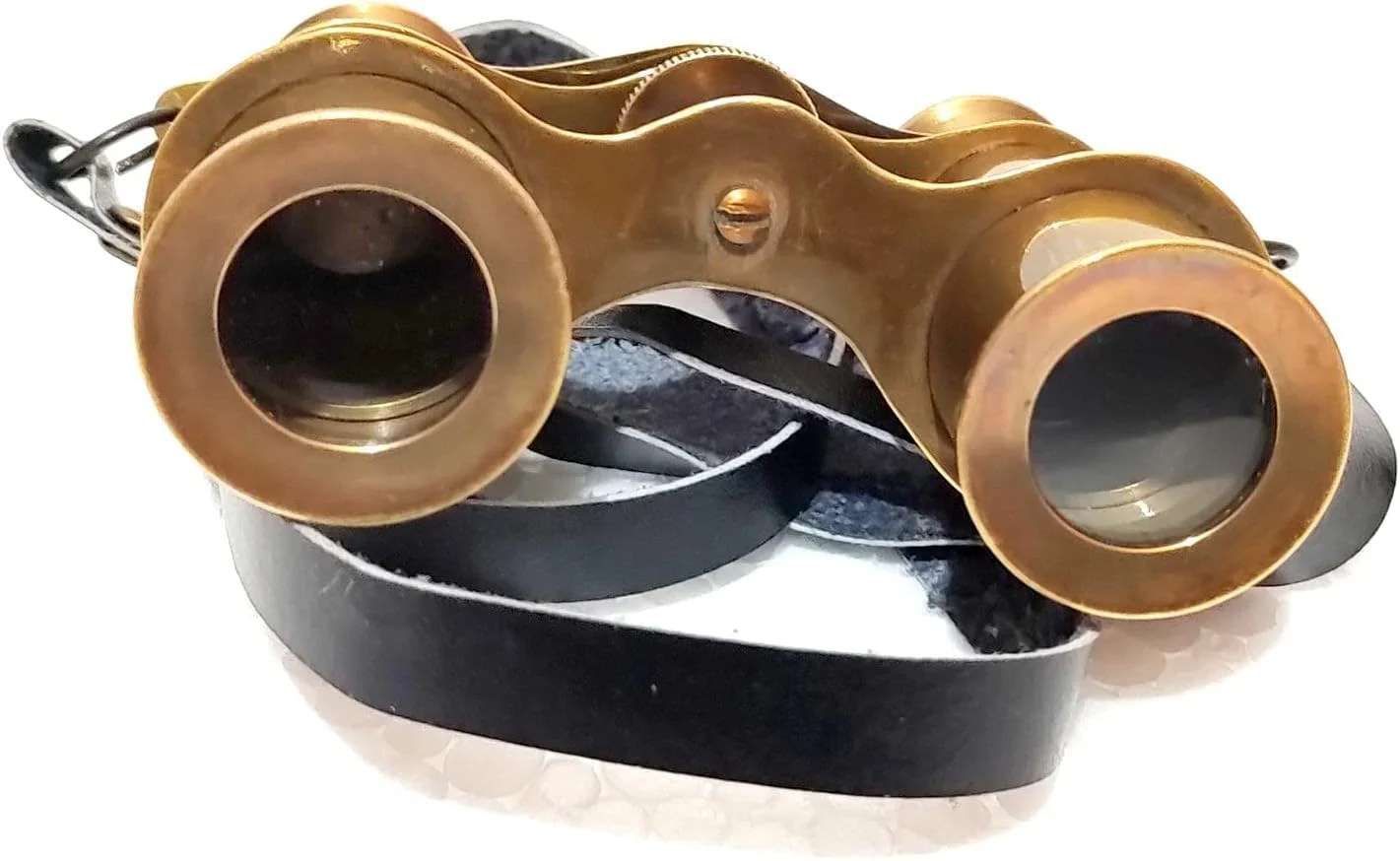 دوربین دوچشمی تلسکوپی برنجی قدیمی، 4 اینچی، طراحی دریایی عتیقه، قهوه ای طلایی دوربین دوچشمی تلسکوپی برنجی قدیمی، 4 اینچی، طراحی دریایی عتیقه، قهوه ای طلایی