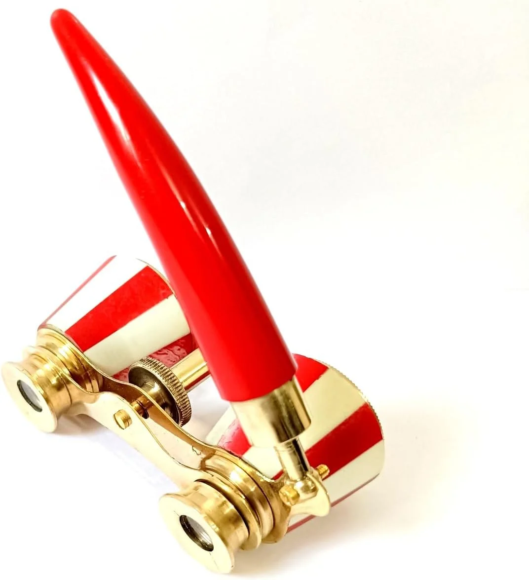 دوربین تئاتر قدیمی، رنگ طلایی با جزئیات قرمز، دوربین دوچشمی تاشو دوربین تئاتر قدیمی، رنگ طلایی با جزئیات قرمز، دوربین دوچشمی تاشو