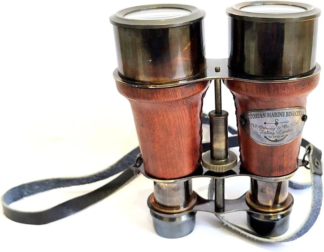 دوربین شکاری سبک قدیمی با بند چرمی، هدیه دریایی تزئینی دوربین شکاری سبک قدیمی با بند چرمی، هدیه دریایی تزئینی