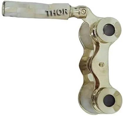 دوربین دوچشمی برنجی دست ساز به سبک ویکتوریایی، 6 اینچ، دکوری قدیمی و روستیک مناسب هدیه