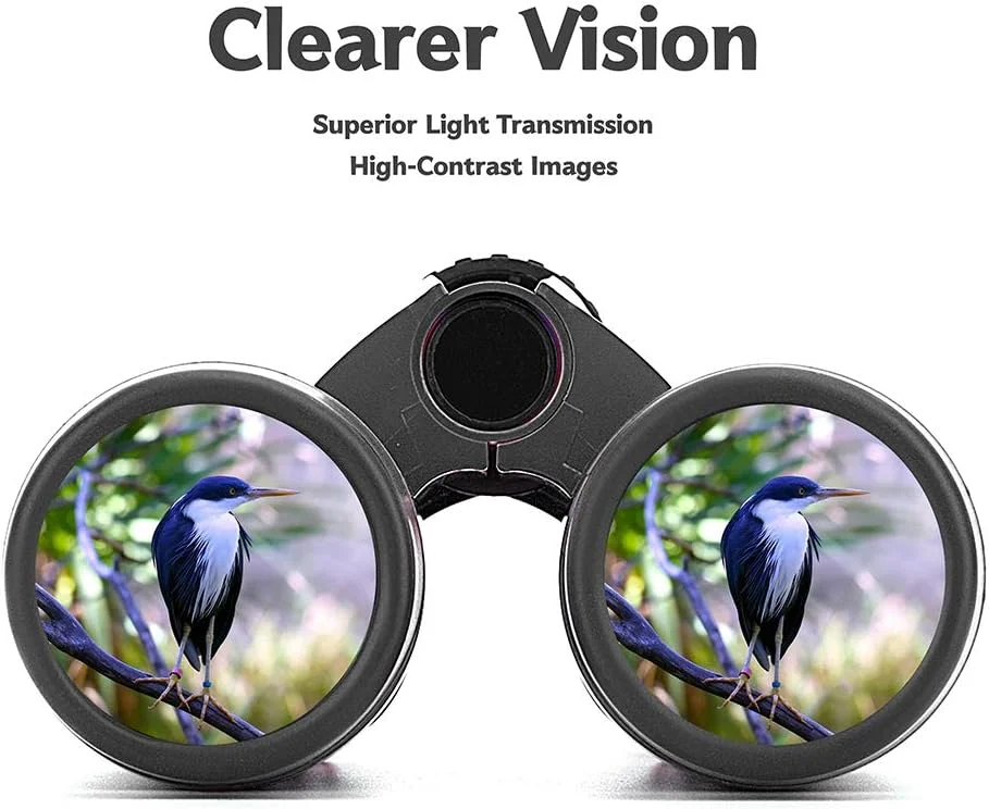 دوربین شکاری کوچک برای کودکان، مناسب تماشای پرندگان، پیاده‌روی، کمپینگ، ماهیگیری، لوازم جانبی، اسباب بازی و هدیه عالی برای پسران، دختران، کودکان نوپا، ضد آب با لنز اپتیکال 5X30 به همراه قطب نما