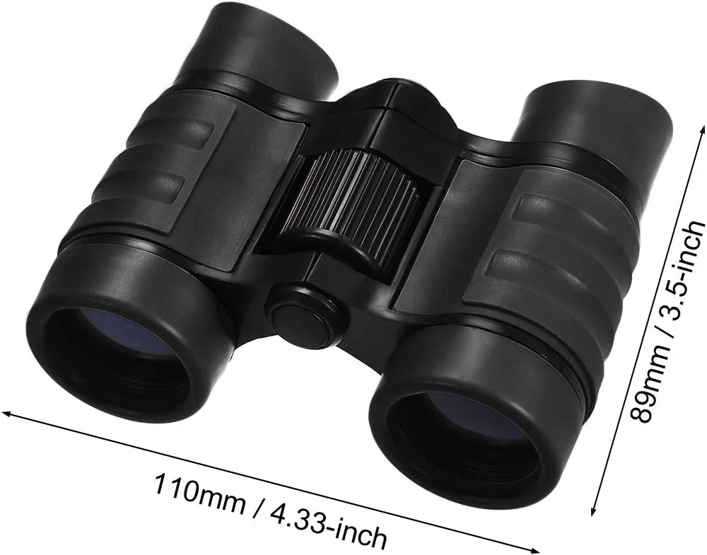 دوربین دوچشمی تاشو جمع و جور 4X30 uxcell ضد ضربه مشکی با بند گردنی برای تماشای پرندگان، پیاده روی و کمپینگ دوربین دوچشمی تاشو جمع و جور 4X30 uxcell ضد ضربه مشکی با بند گردنی برای تماشای پرندگان، پیاده روی و کمپینگ