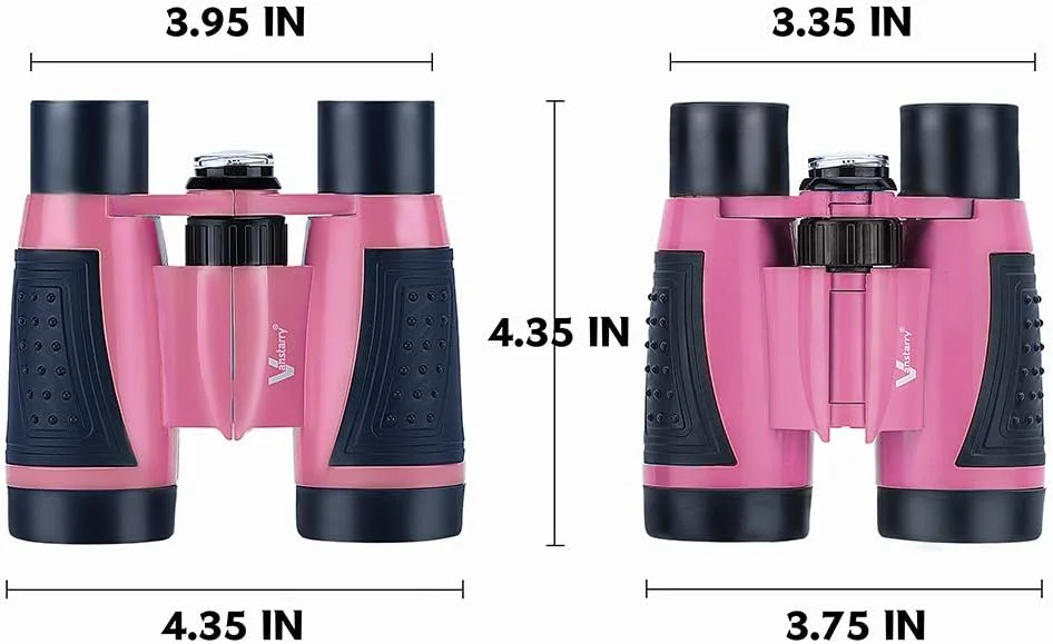 دوربین شکاری کوچک برای کودکان، مناسب تماشا پرندگان، پیاده روی، کمپینگ، ماهیگیری، لوازم جانبی، اسباب بازی های ضروری و بهترین هدیه برای پسران، دختران، کودکان نوپا، ضد آب با لنز اپتیکال 5X30 به همراه قطب نما