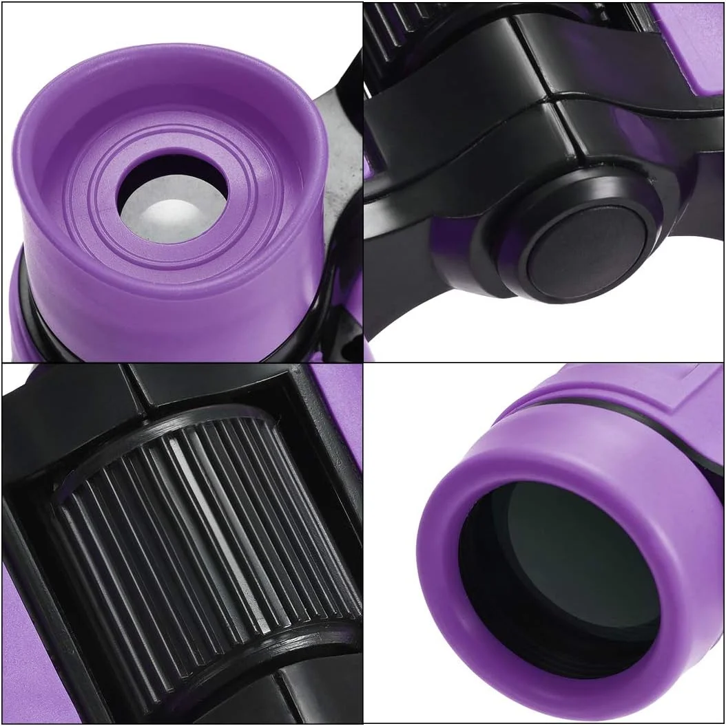 دوربین شکاری تاشو فشرده 4X30 uxcell ضد ضربه بنفش با بند گردنی برای تماشای پرندگان، پیاده روی، کمپینگ دوربین شکاری تاشو فشرده 4X30 uxcell ضد ضربه بنفش با بند گردنی برای تماشای پرندگان، پیاده روی، کمپینگ