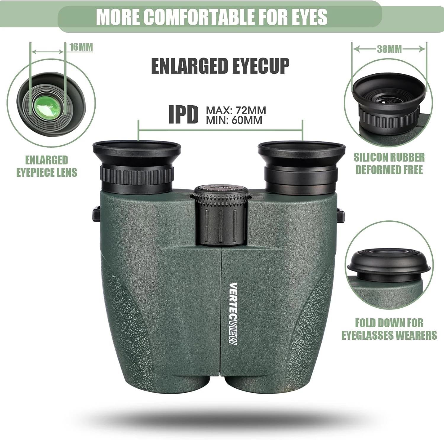 دوربین دوچشمی 10x25، دوربین دوچشمی جمع و جور برای بزرگسالان؛ قدرت بالا، فوکوس روان، مقاوم در برابر آب، اپتیک HD، انتخاب عالی برای تماشای پرندگان، کنسرت، ورزش و مسافرت؛ سبک وزن 246 گرم.