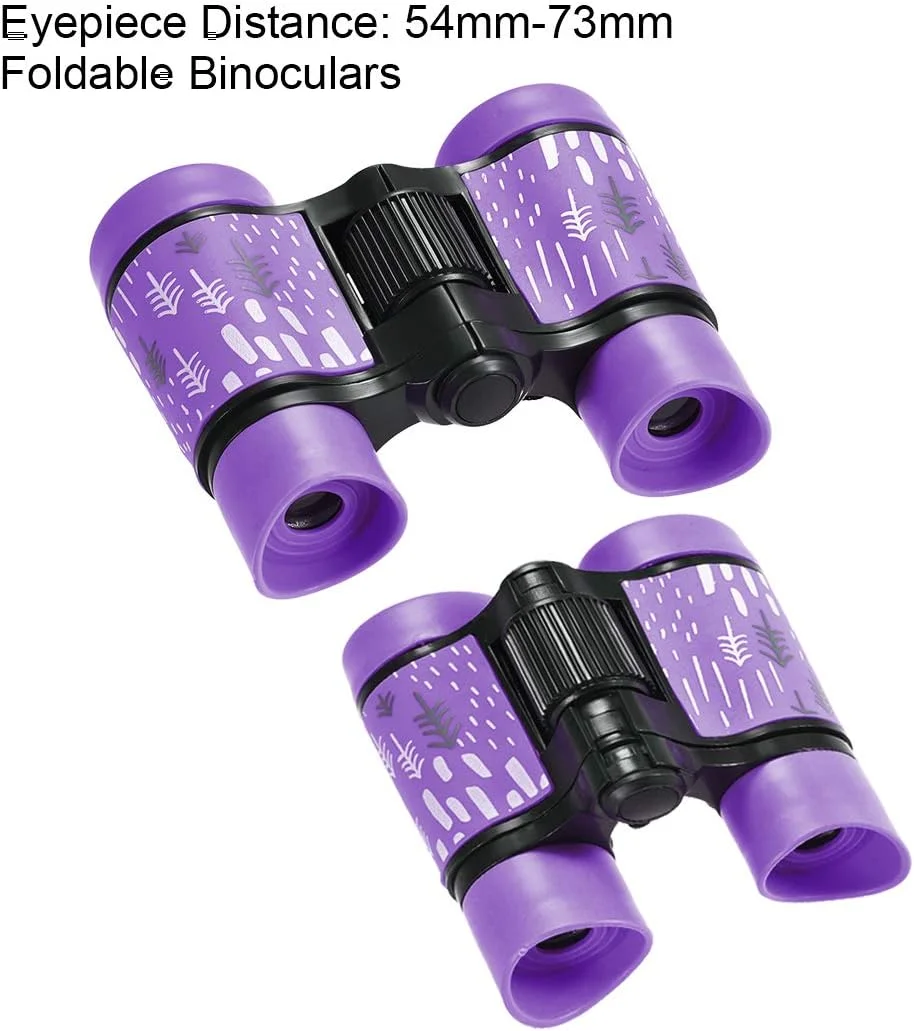 دوربین دوچشمی تاشو فشرده 4X30 uxcell ضد ضربه بنفش با بند گردنی برای تماشای پرندگان، پیاده روی و کمپینگ دوربین دوچشمی تاشو فشرده 4X30 uxcell ضد ضربه بنفش با بند گردنی برای تماشای پرندگان، پیاده روی و کمپینگ