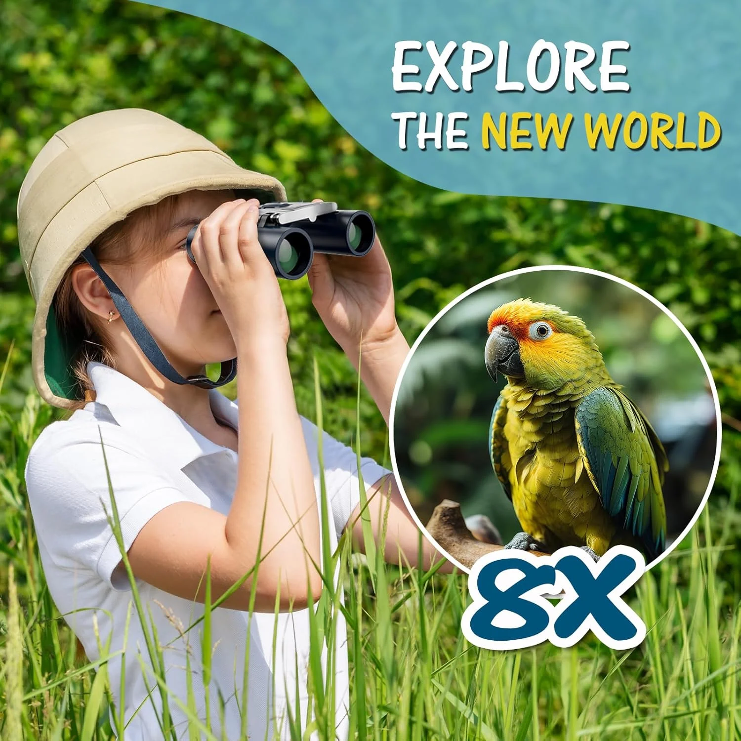 دوربین شکاری فشرده USCAMEL برای بزرگسالان و کودکان: دوربین شکاری کوچک 8x21 برای سفر با منشورهای Bak4 - برای کودکان، تماشای پرندگان، شکار، کنسرت، اپرا (آبی) دوربین شکاری فشرده USCAMEL برای بزرگسالان و کودکان: دوربین شکاری کوچک 8x21 برای سفر با منشورهای Bak4 - برای کودکان، تماشای پرندگان، شکار، کنسرت، اپرا (آبی)