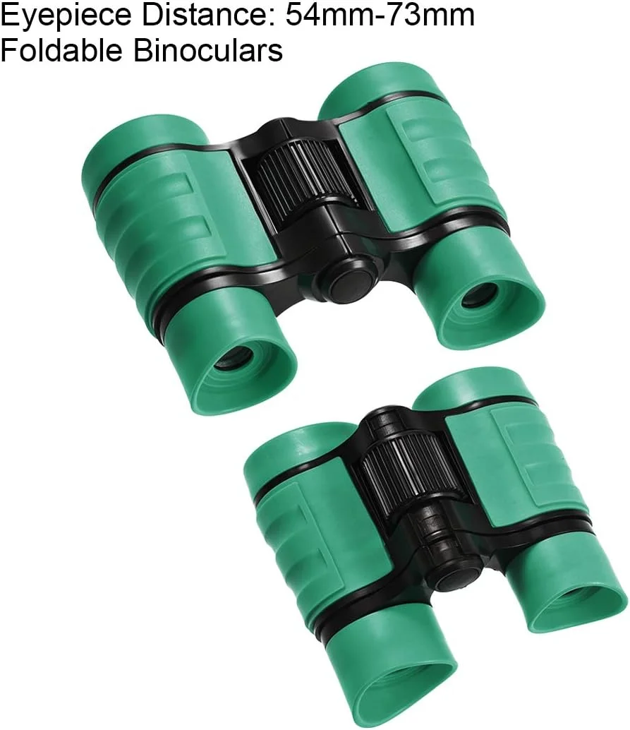 دوربین شکاری تاشو جمع و جور 4X30 uxcell، ضد ضربه، سبز، همراه با بند گردنی برای تماشای پرندگان، پیاده روی و کمپینگ دوربین شکاری تاشو جمع و جور 4X30 uxcell، ضد ضربه، سبز، همراه با بند گردنی برای تماشای پرندگان، پیاده روی و کمپینگ