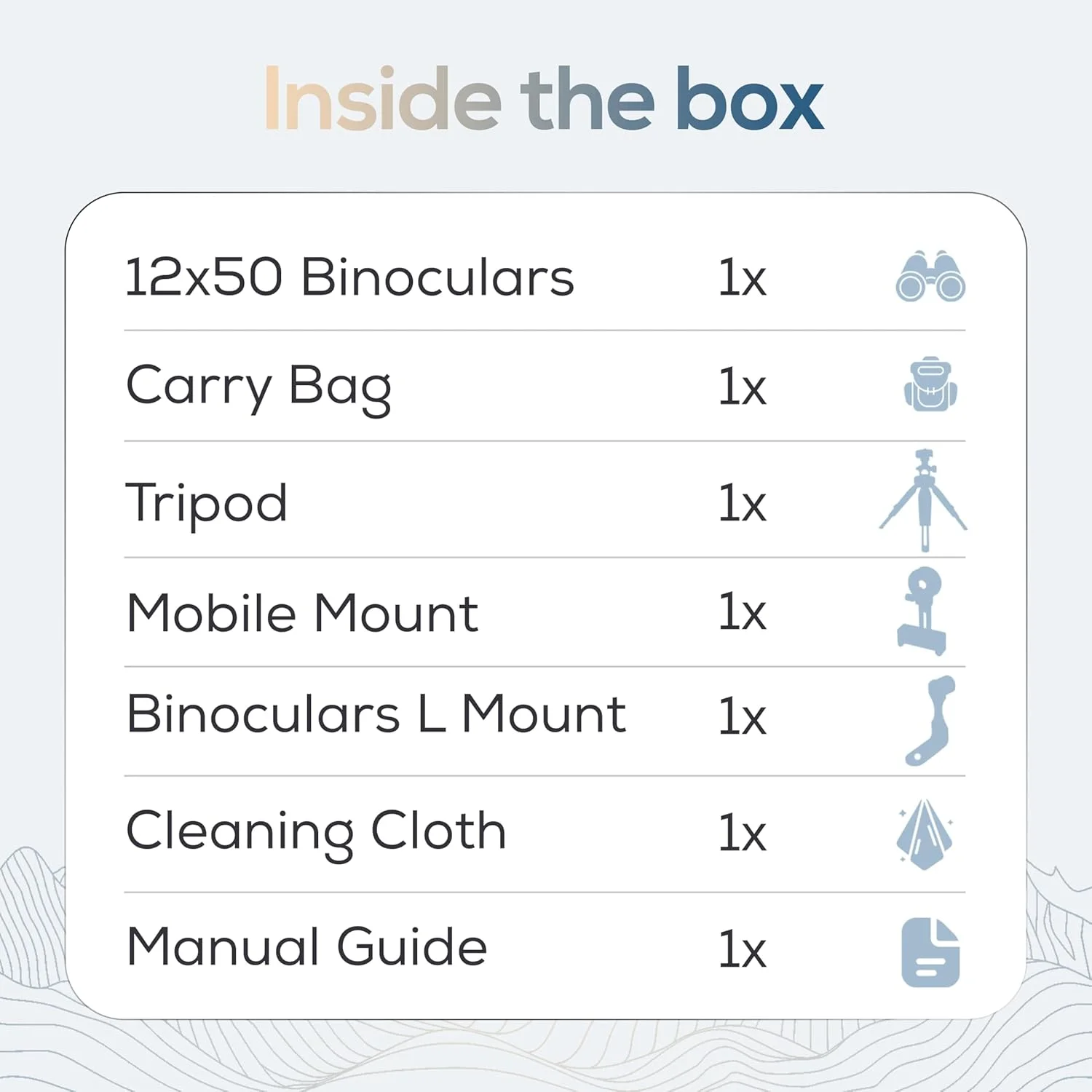 دوربین دوچشمی 12x50 با قدرت بالا برای بزرگسالان - دوربین دوچشمی ضد آب HD با منشور BaK-4، آداپتور تلفن و پایه سه پایه - تماشای پرندگان، شکار، تماشای ستارگان، مسافرت، سفر دریایی - مشکی جت