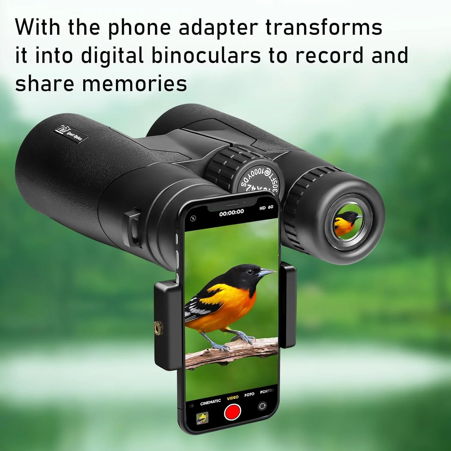 دوربین دوچشمی 10x42 با قدرت بالا برای بزرگسالان با منشور Bak7 و پوشش BMC - دوربین دوچشمی برای تماشای پرندگان، پیاده روی، کنسرت ها