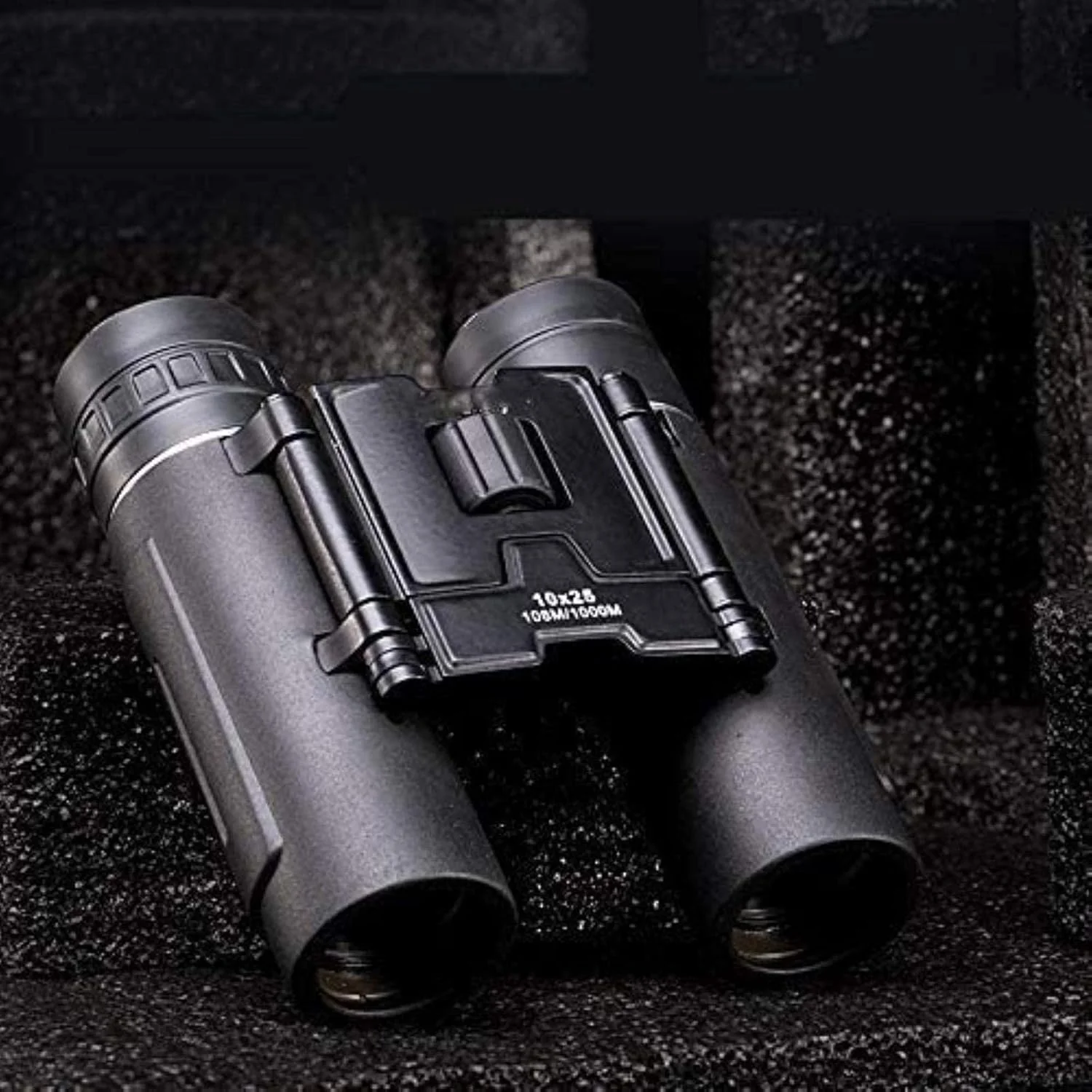دوربین دوچشمی تلسکوپ HD 10X25 مناسب کمپینگ با کیف، تلسکوپ ضد آب تاشو با منشور Bak4 دوربین دوچشمی تلسکوپ HD 10X25 مناسب کمپینگ با کیف، تلسکوپ ضد آب تاشو با منشور Bak4