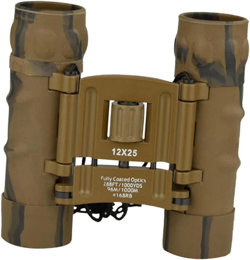 دوربین دوچشمی فشرده Hemoton برای پیاده روی و مسافرت، طراحی سبک وزن، دارای گریپ راحت، شامل کیف برای حمل آسان، ساخت بادوام