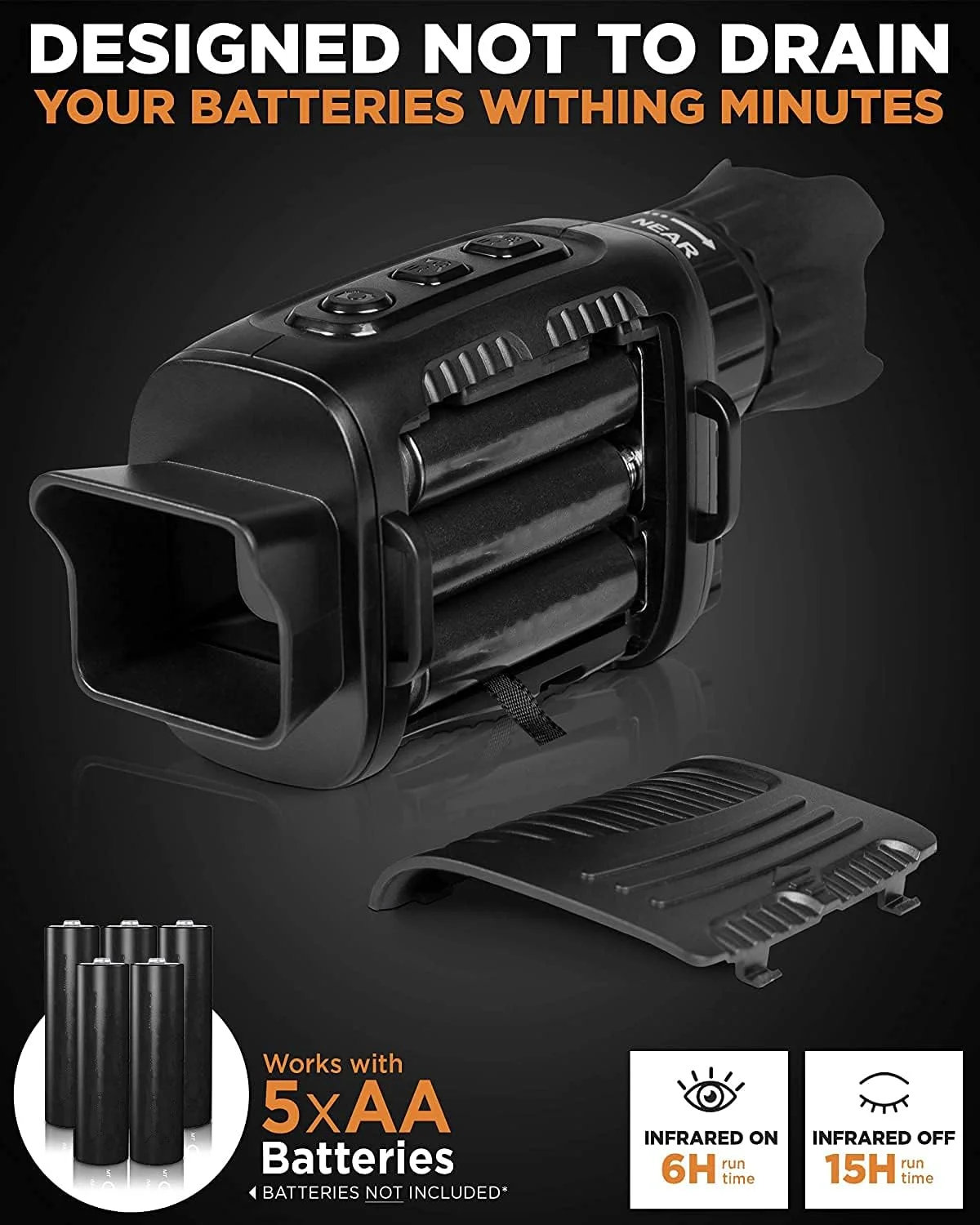 تک چشمی دوربین دید در شب مادون قرمز با صفحه نمایش 1.5 اینچی TFT LCD، مناسب برای تماشای پرندگان، مسافرت، شکار، ذخیره عکس/فیلم، شکار در فضای باز و نظارت - کارت حافظه 32 گیگابایتی شامل می باشد تک چشمی دوربین دید در شب مادون قرمز با صفحه نمایش 1.5 اینچی TFT LCD، مناسب برای تماشای پرندگان، مسافرت، شکار، ذخیره عکس/فیلم، شکار در فضای باز و نظارت - کارت حافظه 32 گیگابایتی شامل می باشد